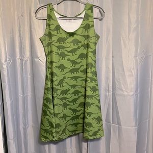 Dinosaur Skater Dress - size L